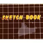 Vector graphics of sketch book cover